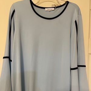 Calvin Klein bell sleeve blouse